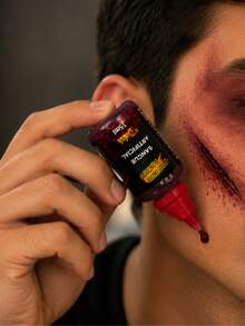 Artificial Blood Fake Red Professional Makeup SFX Decoration Halloween Costumes Cosplay Horror Realistic Effect For Parties And Events - Cairan 15ml - View 5