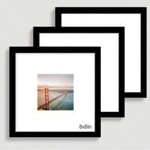 1pc/3pcs Square Classic Matte Black Picture Frame, 8x8 Inch With 4x4 Inch Mat & 12x12 Inch With 8x8 Inch Mat, Home Decor Frame, Wall Hanging Or Desktop Display, Suitable For Living Room Office Decoration, Birthday Gift (Photo Paper Not Included) - Square - View 19