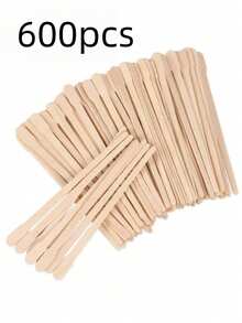 500/300/200/100 piezas de palitos de cera de madera para cejas, labios, depilación de vello nasal, espátulas de cera desechables, productos y accesorios esenciales de cuidado del cabello para salones de belleza y viajes, herramientas de maquillaje de belleza, cuidado de manos y pies, uso doméstico y de salón, depilación, piel suave, uso multifuncional para palitos de cera, palitos para quitar uñas, eliminación de piel muerta y cuidado de la piel - Albaricoque - Ver 15