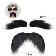 1pc Halloween Realistic Fake Beard, Holiday Party Big Beard Costume Decoration - Multicolor - View 8