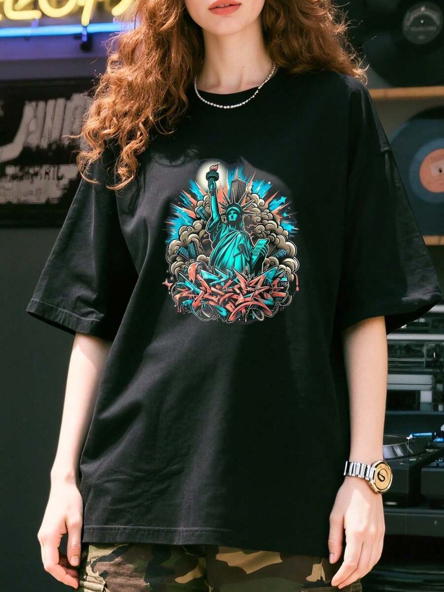 Women T-Shirts - Black 5 - View 1