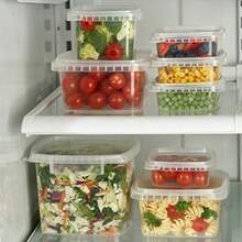 Cear Dei Food Storage Containers With ids Tamper evident security system and easy stackabe and space saver shape Restaurant Take Out/Freezer microwave and dishwasher safe - 8 Oz. - 25 sets - Siyy502 - Ver 7