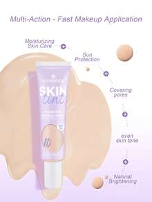 Essence SKIN Tint 30，輕盈透薄遮瑕，打造自然光澤，保濕透氣，適合日常穿戴，裸妝感妝容，持久保濕，禮品，30ml/1.01 Fl. Oz - 30 - 查看 3