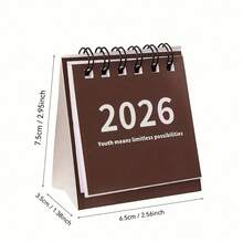 1pc 2026 Mini Calendar Planner, Suitable For Home And Office Use - Includes Monthly And Weekly Planner Pages, Date Pages, Thick Paper, Hardcover, Academic Year/Annual View - Multicolor - View 11