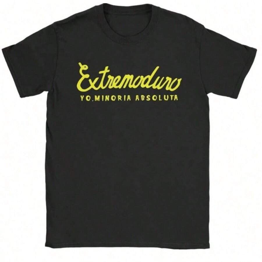 Unisex t-shirt för vuxna, Extremoduro Rock Concert, söt anime-t-shirt med rund hals, lämplig för alla årstider, fritidsaktiviteter utomhus, unisex, klassisk passform, mjuk och bekväm, lämplig för vardagliga sporter, samlart-shirt. Mjuk bomull, vardagskläder, lätt och luftigt tyg, söt, perfekt för semestern, damblusar, dam-t-shirts, sommarrock för kvinnor. - Neger 2 - Visa 1