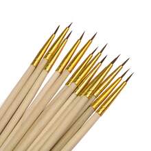 100pcs/set Fine Hand Painted Fine Hook Line Pen Multicolor Stick Drawing Art Pen Brush Art Supplies Special Nylon Brush - rojo 0 - Ver 3