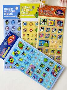 3D/DIY Stickers, Interchangeable 3D Embossed Fun Stickers, Transparent Embossed Creative Sticker Book, Diamond Gem Crystal Children's Handmade Decoration Stickers, Christmas/Thanksgiving Children's Birthday Gift - Multicolor - View 4