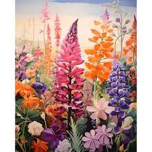 Sommerliches Blumenmotiv Digitales Ölmalerei-Set für Erwachsene und Anfänger 40x50cm/16x20in/1 Stück, ungerahmt, DIY mit Pinseln und leicht zu malendem Acrylfarben-Set, Heimdekoration Kunsthandwerk, ideales Geschenk zum Geburtstag, Vatertag, Weihnachten, Muttertag und Valentinstag - Heilblume - Übersicht 21