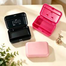 New Sealed Dust-Proof Lipstick / Jewelry / Small Item Storage Box, Minimalist Macaron Color Portable Smoking Accessory Storage Box, Sealed Storage Box With Compartments, Scratch-Resistant And Wear-Resistant Material, Multi-Purpose Portable Organizer Smoking Box - Multicolor - View 12