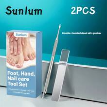 2pcs Multifunctional Nail Tool Set | Professional Dead Skin Trimmer + Nail File - Removes Dead Skin And Cuticles, Suitable For Hand/Foot Care, Salon And Home Use, Travel Essentials, And Is An Excellent Choice For Holiday Gifts - Nail Tools - View 5