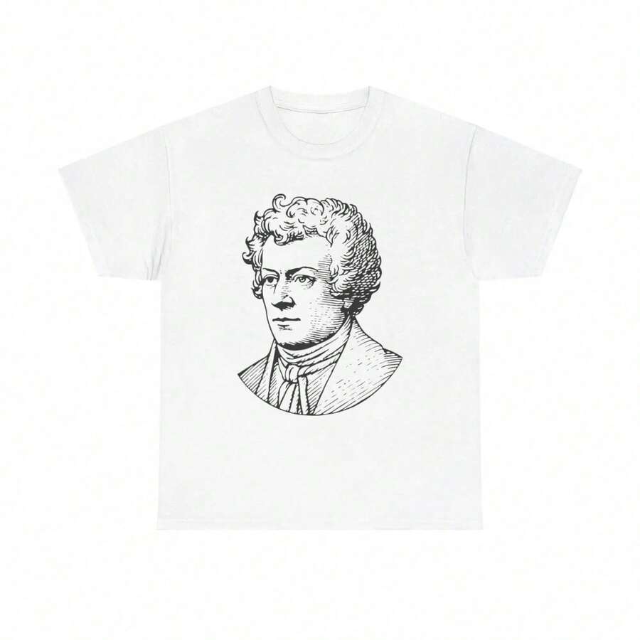 1 Piece Of Custom American Style Short Sleeve T-Shirt For Men And Women, Summer Couple Clothing, High-End Niche Brand, 180g 100% Cotton. - 白色 4 - 查看 1