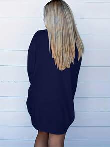 Chaqueta Cárdigan de Manga Larga para Mujer - Negro - Ver 2