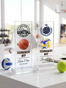 1 buah Trofi Olahraga Akrilik Kustom, Logo dan Teks Kustom, Penghargaan Terukir yang Dipersonalisasi, Cocok untuk Kejuaraan Bola Basket, Sepak Bola, Bola Voli, MVP, Tim Terbaik, dan Juara Kejuaraan. - MultiWarna - View 3