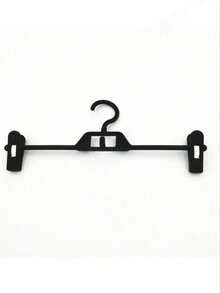 10 Packs, Pants Hangers, Coat Hangers, Seamless Non-Slip Retractable Wardrobe Storage Hangers, Pants Clips - Black - View 4