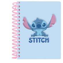 Safta Stitch دفتر ملاحظات بحلقات بتصميم ستيتش، قرطاسية للجنسين للأطفال، دفتر ملاحظات مرخص رسميًا من ديزني مع غلاف إسفنجي مضاد للتوتر، أوراق للملاحظات والرسم، مقاس واحد، لوازم مدرسية وهدية - الأسود - مشاهدة 2