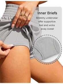 Women Shorts - Grey - View 5