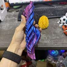 1/2件裝龍蛋旋轉玩具,適合3D列印指尖紓壓神器,含龍蛋膠囊,可收納紓壓小物件 - 彩色 - 查看 6