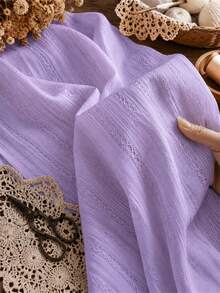 1pc White Vertical Striped Jacquard Ribbed Knit Fabric, Soft Breathable Embossed Embossed Twisted Fabric, Lightweight Breathable Woven Jacquard Cloth, Suitable For DIY Clothing, Dresses, Shirts, Curtains, Home Decor And Sewing Crafts - 1 - View 33
