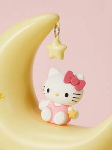 MINISO Hello Kitty Sanrio LED Starry Night Light For Girls,USB-C Charging With 3 Light Modes, Portable Rechargeable Dimmable Bedside LED Lamp, Kawaii Gifts For Girls, Birthday Gift - Moon - View 8