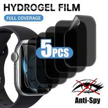 Yezodawee 5 buah Pelindung Layar Privasi untuk Apple Watch Series 11 46mm, Film TPU Lembut Ultra Tipis [Tanpa Kaca], Termasuk Pelindung untuk Series 10 46mm - Hitam - View 20