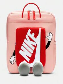 Nike 2024 Children's School Backpack And Pencil Case Waterproof Multifunctional Large Capacity Specifications: 245mm*152mm*406mm Storage School Bag Black JD2433038PS-001 - Baby Pink - View 1