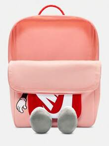 Nike 2024 Children's School Backpack And Pencil Case Waterproof Multifunctional Large Capacity Specifications: 245mm*152mm*406mm Storage School Bag Black JD2433038PS-001 - Baby Pink - View 5