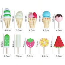 1pc Color Box Packaged Ice Cream Stand Toy, Suitable For Role Play With Companions, Develops Hands-On Ability And Logical Thinking, Parent-Child Interaction Toy, Perfect Gift For Birthday/Christmas/Halloween - Multicolor - View 8