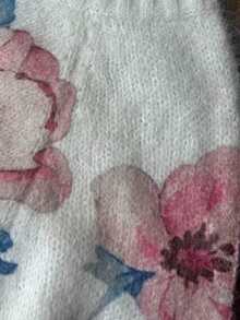 Suéter de punto de manga larga estampado para mujer, ajuste regular, dobladillo de punto acanalado, elasticidad media, adecuado para uso en otoño/invierno, rosa vacaciones - Rosa - Ver 9