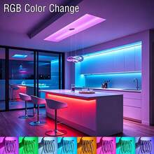 3.28ft-98.4ft 臥室 LED 燈條,RGB 變色 LED 燈,附 APP 遙控、音樂同步、定時與可調光房間裝飾燈 - 3535RGB - 查看 7