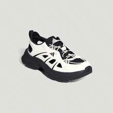 Adidas Fin Pulse Outdoor Platform Casual Shoes, Unisex Style LA1995 - Black and White - View 3