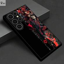 24-Stunden-Versand aus DE/FR/ES |   Black & Red Japanese Samurai Style Pattern Glass Case mit Camera Protection & Shockproof – kompatibel mit Apple  11/12/13/14/15/16/17 Pro Max/Plus/SE/Air – Perfektes Geschenk – für Samsung Galaxy S21/S22/S23/S24/S25 Ultra - 1 Stück Bildfarbe - Übersicht 4