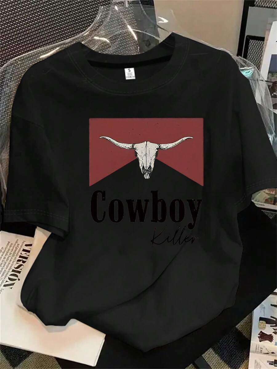 Halloween Graphic T-Shirt - Black - View 1
