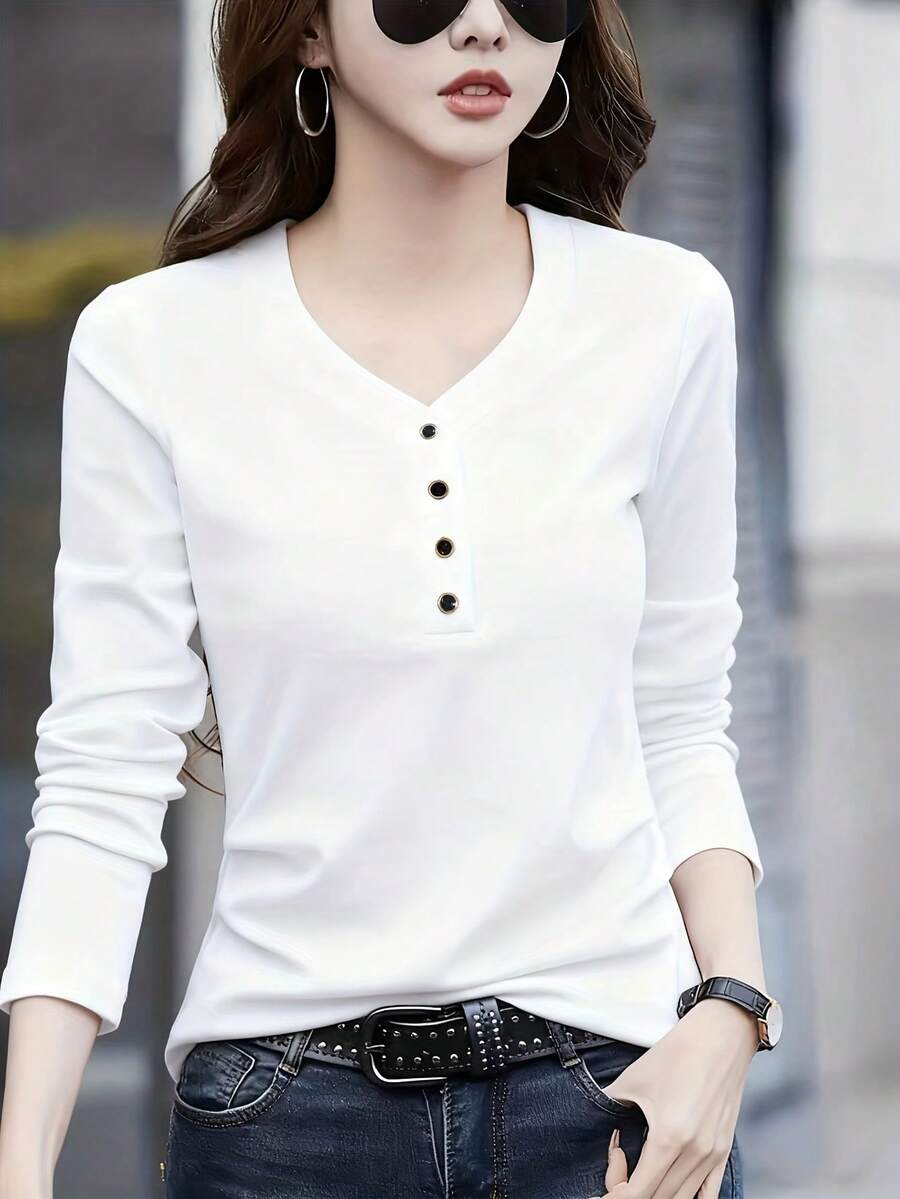 Elegant And Modern Top For Women - 白色的 - 查看 1