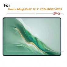 2 piezas Protector de pantalla de vidrio templado de alta definición para Honor Magicpad 2/ MagicPad 3/MagicPad4 Tablet, anti-caídas, anti-rayones, protector de pantalla de vidrio templado, compatible con varios diseños de fundas, instalación fácil y rápida - transparente - Ver 9
