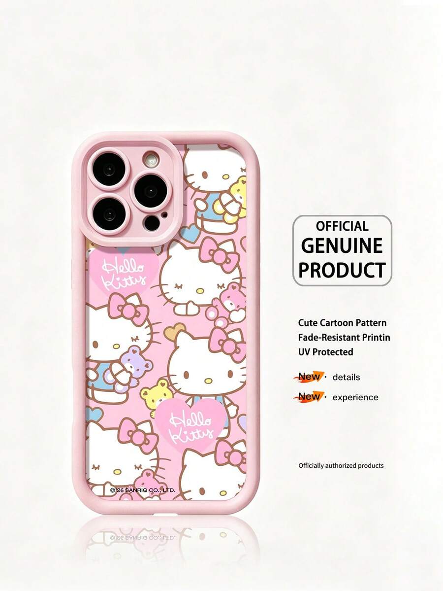 Miniso Funda de teléfono rosa Sanrio, funda de teléfono de moda de verano, funda de teléfono de regalo para vacaciones, antideslizante, a prueba de caídas, a prueba de huellas dactilares, compatible con Apple 17 17 Air 17Pro 17ProMax 11 12 13 14 15 16Pro 16ProMax 14Plus 15Plus 16Plus 16Pro 16ProMax XR, funda de teléfono para mujer - Rosa 1 - Ver 1