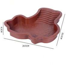 1Pc Large Shallow River Style Reptile Bath Tub, Multi-Style Practical Design, Plastic, Pet Tank Accessory, Shallow Basin Shape, For Turtle Lizard Frog Snake Scorpion Amphibian Drinking & Soaking - Multicolor - View 8