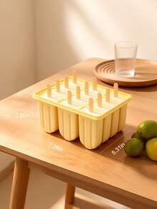 Silicone Popsicle Molds, 12pcs, Suitable For Refrigerator Homemade Ice Cream Popsicle Molds, 12 Holes, Includes Wooden Sticks, Funnel And Gift Bags DIY Set, Easy To Fill Homemade Fruit Popsicle Molds, Great Choice For Party Supplies - Multicolor - View 5