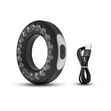 Cock Ring Vibrator Silicone Penis Rings Flexible Vibrating Cockring Male Erection Enhancing Enlargement Rechargebale Adult Sex Toys For Men - 均碼 - 查看 1