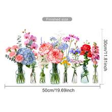 Spring Floral Vase Window Decals, Electrostatic Static Cling Stickers, No Glue, Removable & Reusable, Colorful Flower Bouquet Sticker, Non-Adhesive Glass Decoration, For Indoor Window, Home Aesthetic Decor - Vase Window Stickers - View 8