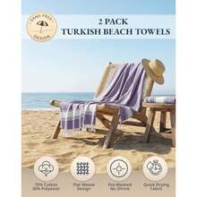 LANE LINEN Toallas Playa - Toalla Piscina Extragran, prelavadas, extragrandes, sin Arena, de Viaje y de Secado rápido, 99 x 180 cm - Day Break - Rosa de cachemira - Ver 3