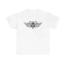 1 Piece Bold X Mark T-Shirt Grunge Punk Rock Rebellious Statement Aesthetic Minimal 180g 100% Cotton - 白色 6 - 查看 1