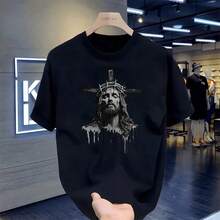Men T-Shirts - 黑色 - 查看 6