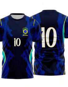 LAUNCH OF THE BRAZILIAN NATIONAL TEAM SOCCER CUP BLUE AND BLACK SHIRT - 1. Brazil Blue And/or Black - View 2