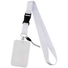 1pc Solid Color Lanyard Phone Strap With Socket Detachable Access Card Holder ID Card Holder Student Card Bus Card Credit Card Commuter Card Holder - C-multicolor - View 5