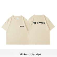 "SK HYNIX" Doppelseitig Bedrucktes T-Shirt Hochwertige Weiche Baumwolle Lässiges Kurzarm-Shirt  Unisex Tech-Top für Frühling und Sommer - 10 - Übersicht 12