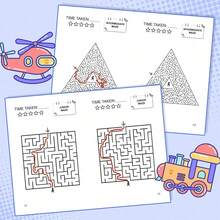 Maze Challenge Workbook, Fun Path Tracking Puzzles, Exercise Concentration And Strategic Thinking, Improve Sense Of Direction And Attention To Detail, Easy And Engaging Brain Game Anytime, Anywhere. - Maze Workbook - View 5
