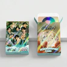 Laser Photo Cards, K-Pop Group Self-Shot Celebrity Photo Cards, Fan Merchandise LOMO Cards - Multicolor - View 2