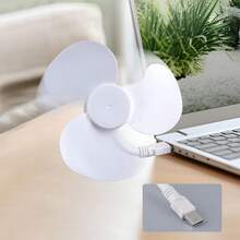 Mini ventilador de mano, plegable y ajustable, ventilador portátil pequeño alimentado por USB para enfriamiento, adecuado para acampar, viajar, uso al aire libre en verano - Ver 1