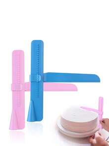 Brodark 2pcs Plastic Cream Spatula And Cake Smoother Tools For Baking DIY Decoration - View 8