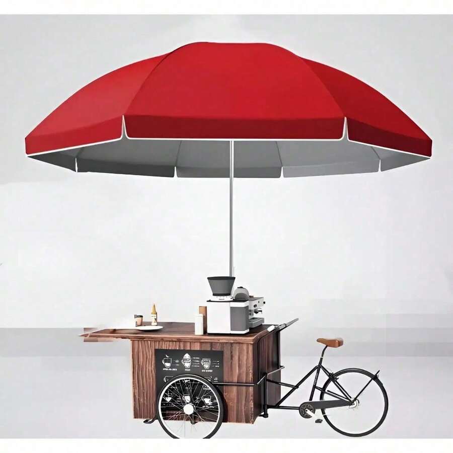Outdoor Parasol, Stand And Base - Rojo - View 1